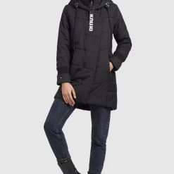 Billig 💯 Khujo ELVA STRUCTURED - Wintermantel - Schwarz, Damen 🔥 -khujo Verkaufsladen 8342645c2ff14e8c8528d472f8557252