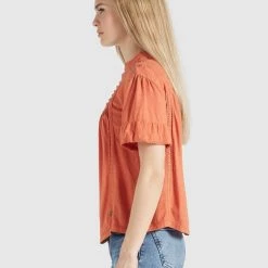 Bestpreis 😀 Khujo TINCA - Bluse - Terrakotta, Damen 🥰 -khujo Verkaufsladen 87680a60b1664a7cac756dc360e8ebb6