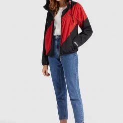 Bestpreis 💯 Khujo AKAMU - Leichte Jacke - Black/red, Damen 💯 -khujo Verkaufsladen 883c35826c054f6994f4ea1ce4bc3c21