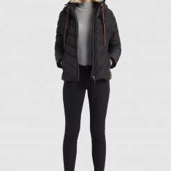 Auslauf ✨ Khujo EIJA - Winterjacke - Schwarz, Damen ⌛ -khujo Verkaufsladen 8d1b4f00b43b4b0b8190538c38916c28