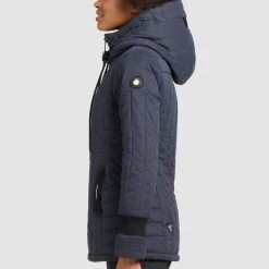 Bester Verkauf 👏 Khujo TWEETY PRIME5 PEACHED - Übergangsjacke - Dunkelblau, Damen 🌟 -khujo Verkaufsladen 8e00cd89c77e41fda24d232913d16a3f