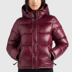 Schlussverkauf ✔️ Khujo CAMILLE - Winterjacke - Weinrot Glänzend, Damen ❤️