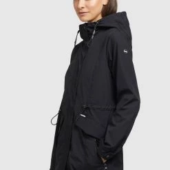 Bestes Angebot ⭐ Khujo FELINA - Regenjacke / Wasserabweisende Jacke - Schwarz, Damen 😀 -khujo Verkaufsladen 924667ad133c4bc8bd326bcaa44def1b