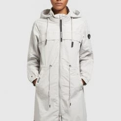 Blitzangebot 😍 Khujo VOYA - Parka - Hellgrau, Damen 🛒