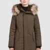 Angebote 🛒 Khujo TAIPA - Wintermantel - Khaki, Damen ❤️