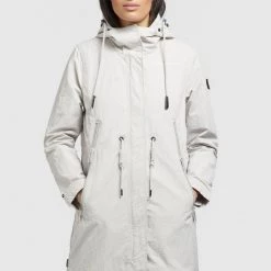 Rabatt 🔔 Khujo ADDA - Parka - Hellgrau, Damen 🌟