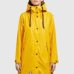 Billig 👍 Khujo ODELIE - Regenjacke / Wasserabweisende Jacke - Gelb, Damen 🛒