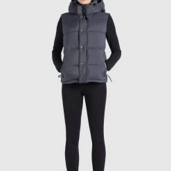 Schlussverkauf 😀 Khujo MARGARIDA MATT - Weste - Grau, Damen 💯 -khujo Verkaufsladen 943a612e3ef04cebb75943ee11202e02