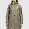 Besorgen 😀 Khujo ODELIE - Regenjacke / Wasserabweisende Jacke - Graugrün, Damen 🛒