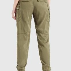 Aktion 🔥 Khujo JOSLIN - Cargohose - Khaki Gewaschen, Damen 😀 -khujo Verkaufsladen 96c8d294e7d54e6e9a9cc7da00249ac2