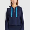 Rabatt 🎉 Khujo ZENGINA - Kapuzenpullover - Blue/white, Damen ✔️