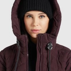 Brandneu 🔔 Khujo TOOTS PEACHED - Wintermantel - Weinrot, Damen 🔔 -khujo Verkaufsladen 97f518cee02043b6ac5ce30542d020e8