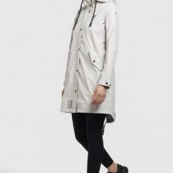 Blitzangebot 🤩 Khujo ODELIE - Regenjacke / Wasserabweisende Jacke - Hellgrau, Damen 👏 -khujo Verkaufsladen 993bf8b64f234e4d99b235872ef0e281