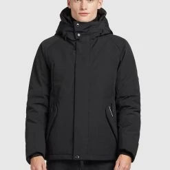 Neu 🤩 Khujo RUDOLF - Winterjacke - Schwarz, Herren ⌛