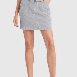 Rabatt 👏 Khujo RASHY - 👖 Jeansrock - Blau-weiß, Damen 🌟