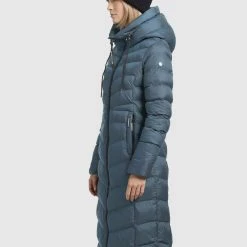 Budget 😀 Khujo INGRAM SHINE - Wintermantel - Blaugrau, Damen 🔥 -khujo Verkaufsladen 9b54c237962c4aa88c91b57c8c0449d0