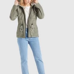 Am billigsten 😍 Khujo FAMKE - Übergangsjacke - Hellkhaki, Damen 🔥 -khujo Verkaufsladen 9cf4beb2e2d64e79a7298a4a07587786