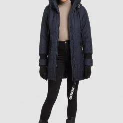 Top 10 🔔 Khujo JERRY PRIME5 STRUCTURED - Wintermantel - Dunkelblau, Damen 🔥 -khujo Verkaufsladen 9df11d47f2984cf2b0c0c5d619df6d92