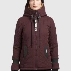 Angebote 🎉 Khujo TWEETY PRIME5 PEACHED - Übergangsjacke - Weinrot, Damen 🌟