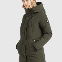Bester Verkauf 🔔 Khujo CLEAO - Wintermantel - Dunkeloliv, Damen 👏 -khujo Verkaufsladen a0f03ffc255249d9962117d724454611