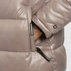 Budget 👍 Khujo CORINNA SHINY - Wintermantel - Taupe Glänzend, Damen ⌛ -khujo Verkaufsladen a34a43d3b1f14a0e90cb38d68a1f5c5e