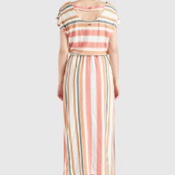 Top 10 😀 Khujo DOREEN - Maxikleid - Mehrfarbig Gestreift, Damen ✔️ -khujo Verkaufsladen a40a2b10c0e2483aa03776b4d99e820c