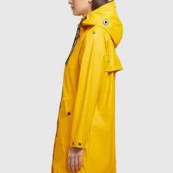 Billig 👍 Khujo ODELIE - Regenjacke / Wasserabweisende Jacke - Gelb, Damen 🛒 -khujo Verkaufsladen a492c99915554eff8e83a1921e881ae4