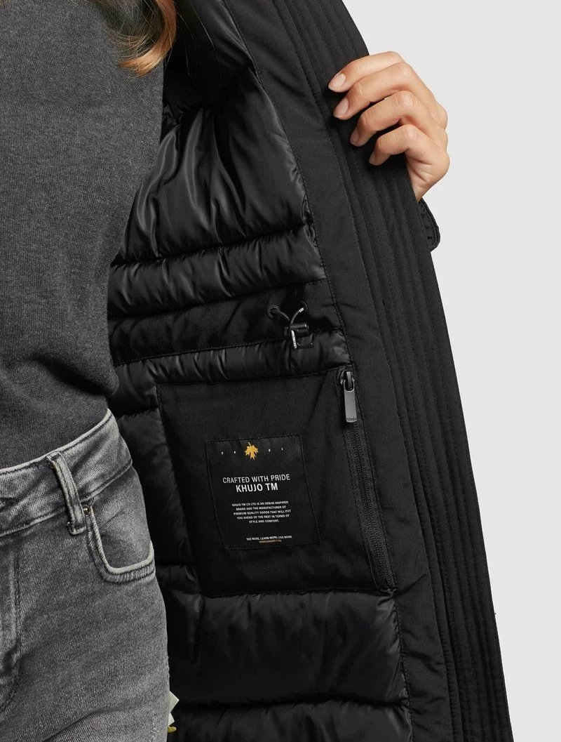 Budget 🔔 Khujo KANDA - Wintermantel - Schwarz, Damen 😀 6 Budget 🔔 Khujo KANDA - Wintermantel - Schwarz, Damen 😀 – Bild 6