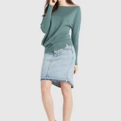 Brandneu 🔥 Khujo YODES - Strickpullover - Aqua, Damen ⌛ -khujo Verkaufsladen a50bec8d5dee470a9363a886d2dca723