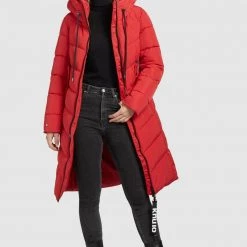 Neu ⭐ Khujo AYLEENA - Wintermantel - Rot, Damen 🎁 -khujo Verkaufsladen a710ee5a1f1b4c7ab35f42f3a57d0bcc
