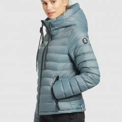 Coupon 🛒 Khujo LOVINA2 SHINE - Leichte Jacke - Blaugrau, Damen 🎁 -khujo Verkaufsladen a73c2a8d2b7c4220bc25bb6df9ed2096