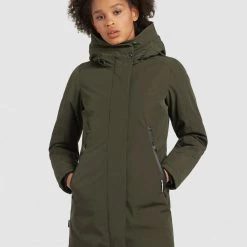 Aktion 🥰 Khujo VIONA2 - Wintermantel - Dunkeloliv, Damen ⌛