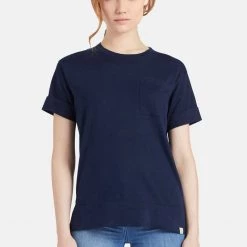 Rabatt 🌟 Khujo ALLMUT - T-Shirt Basic - Dark Blue, Damen 🛒