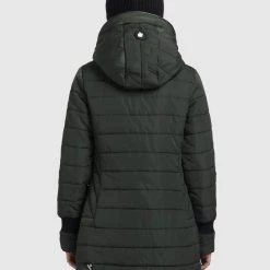 Bestes Angebot 👏 Khujo SHINE2 LIGHT - Wintermantel - Dunkelgrün, Damen 🛒 -khujo Verkaufsladen a8f6a8a8f70c4630a7bf932e54020c63