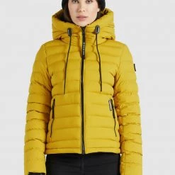 Bestes Angebot 🧨 Khujo LOVINA MATT - Übergangsjacke - Gelb, Damen 👍