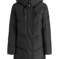 Budget 👏 Khujo JORDIS - Wintermantel - Schwarz, Damen 👍 -khujo Verkaufsladen aadf021a43bb46ce896492f309635cf4