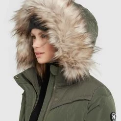 Schlussverkauf 🔔 Khujo LUBECK LONG5 - Wintermantel - Dunkeloliv, Damen 👍 -khujo Verkaufsladen ab4bc7a7a0394f47975f9f84ee914b14