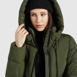 Brandneu 😍 Khujo AYLEENA2 - Wintermantel - Dunkeloliv, Damen ❤️ -khujo Verkaufsladen ab94d4d6317745b1acc40d1953c4c197