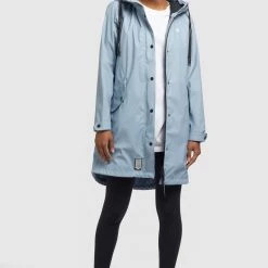 Billig ✔️ Khujo ODELIE - Regenjacke / Wasserabweisende Jacke - Hellblau, Damen ⭐ -khujo Verkaufsladen aba771dce3bd46e490cb27483c21be65