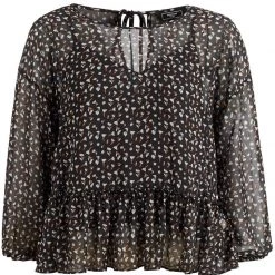 Besorgen 😍 Khujo KLEMENTINA - Bluse - Black/blue, Damen 💯 -khujo Verkaufsladen acc4cf22f89c416ca31432fcfb3d6a8f