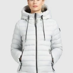 Top 10 😉 Khujo LOVINA2 SHINE - Leichte Jacke - Hellgrau, Damen 👍