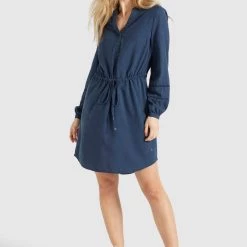 Bester Verkauf ✔️ Khujo SORELTA - Freizeitkleid - Dunkelblau, Damen 🤩 -khujo Verkaufsladen adde3d06498b4ab49531196db8030904