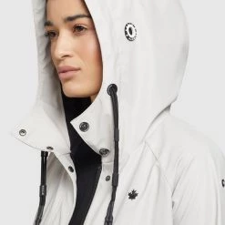 Blitzangebot 🤩 Khujo ODELIE - Regenjacke / Wasserabweisende Jacke - Hellgrau, Damen 👏 -khujo Verkaufsladen b02afb9ef76c42fabbf79a905b245e9f