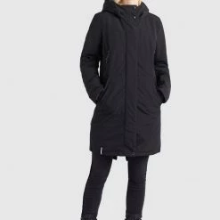Budget 🌟 Khujo CHARLYN - Wintermantel - Schwarz, Damen 🤩