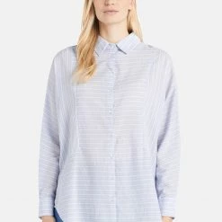 Aktion ✨ Khujo HINDE - Hemdbluse - Blue/white, Damen 🤩 -khujo Verkaufsladen b184011f3b9245889130cc26588ba70b