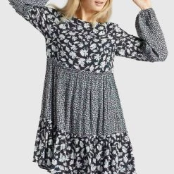 Beste Bewertungen von 🔔 Khujo GRANATA - Freizeitkleid - Schwarz Weiß, Damen 😍