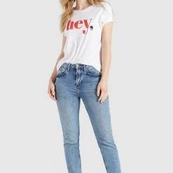 Bestpreis 😀 Khujo BANANI HEY - T-Shirt Print - Weiß, Damen ✨ -khujo Verkaufsladen b3f2e1d819bf459fa73e4c2eabdc6e4e