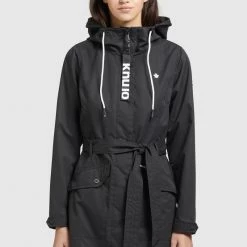 Aktion ❤️ Khujo LAUREN - Trenchcoat - Schwarz, Damen 🥰