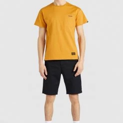 Budget 👏 Khujo HERMAN - T-Shirt Print - Dark Ochre, Herren ❤️