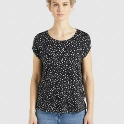 Schlussverkauf ✔️ Khujo TALAJA - T-Shirt Print - Schwarz-weiß Gemustert, Damen 🔔